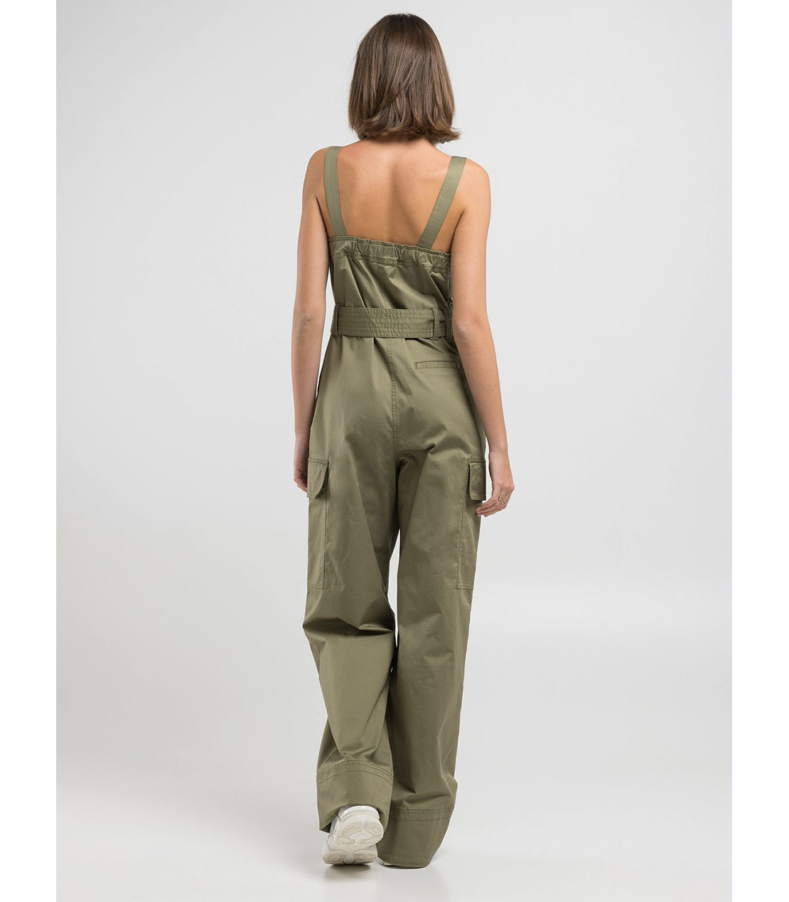 コンフォートフィットストレッチコットンジャンプスーツ 詳細画像 ライトミリタリー 2